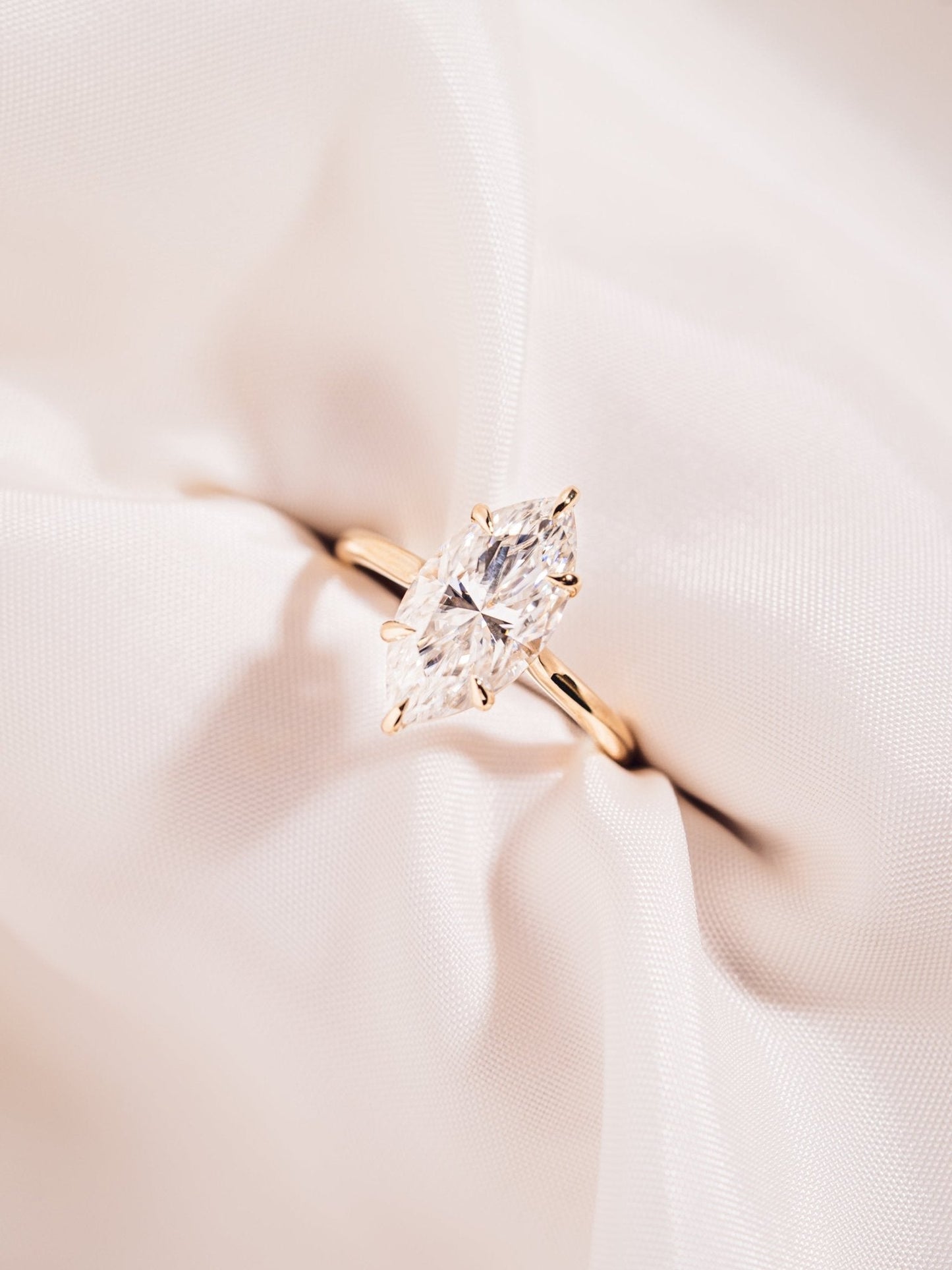Cushion Hidden Halo Lab Grown Diamond Engagement Ring