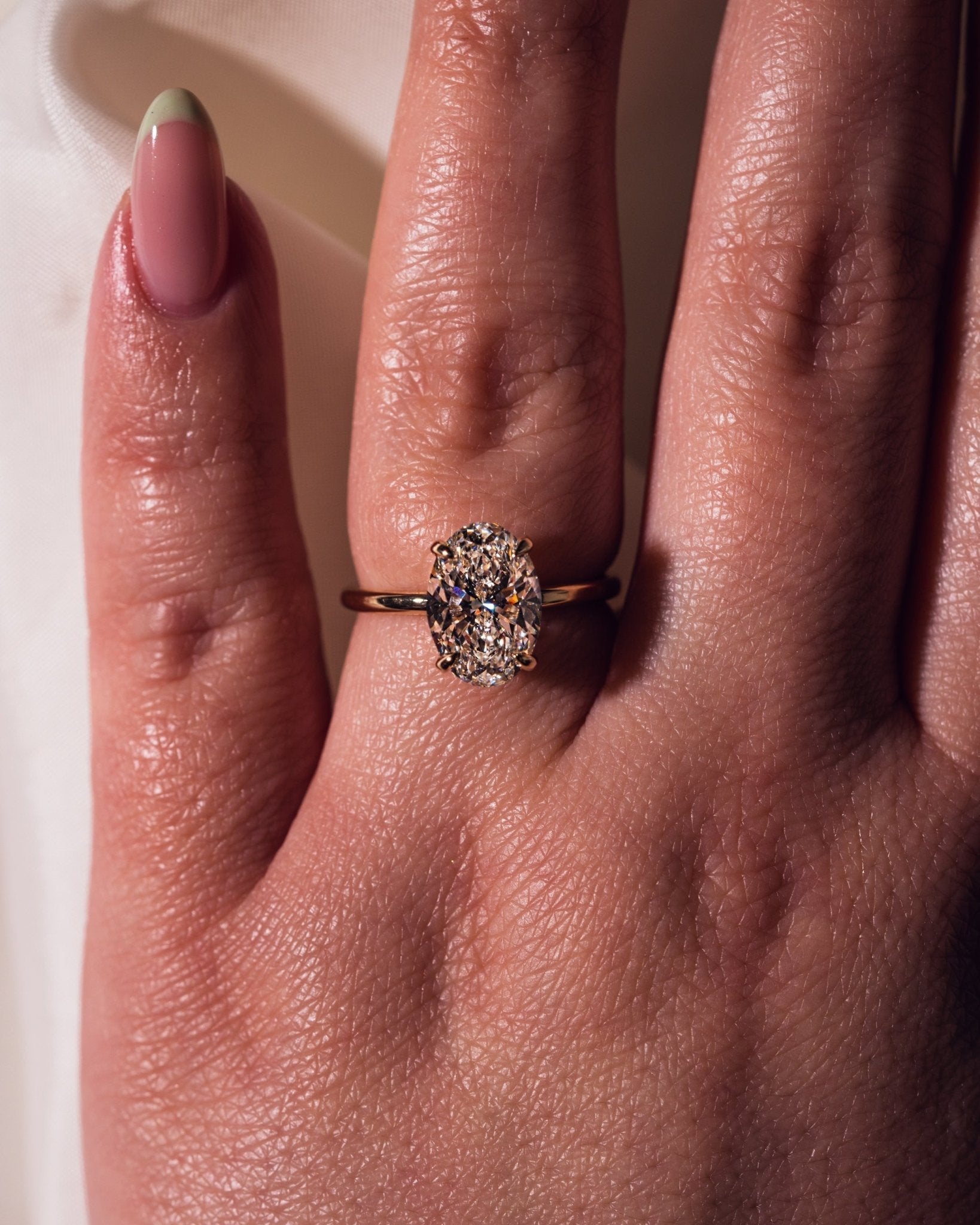 Cushion Hidden Halo Lab Grown Diamond Engagement Ring