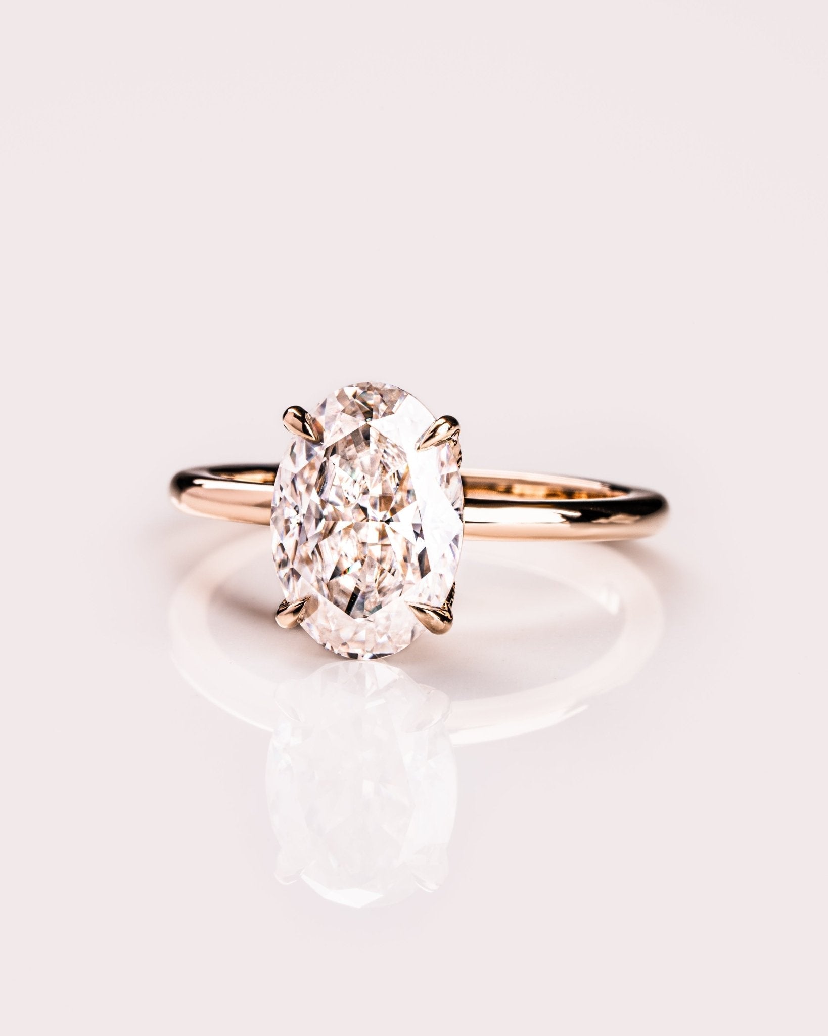 Cushion Hidden Halo Lab Grown Diamond Engagement Ring