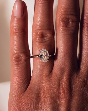 Cushion Hidden Halo Lab Grown Diamond Engagement Ring