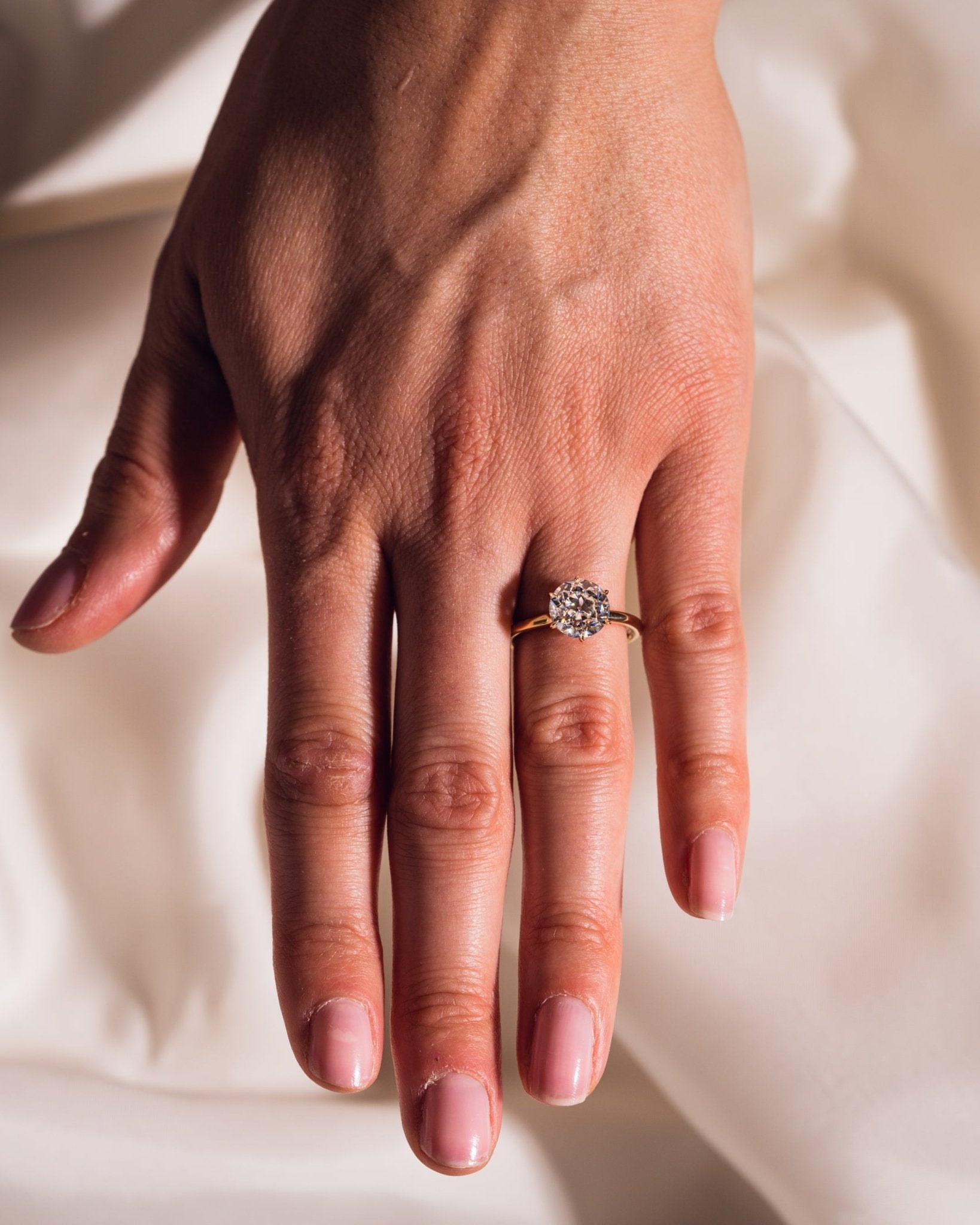 Cushion Hidden Halo Lab Grown Diamond Engagement Ring