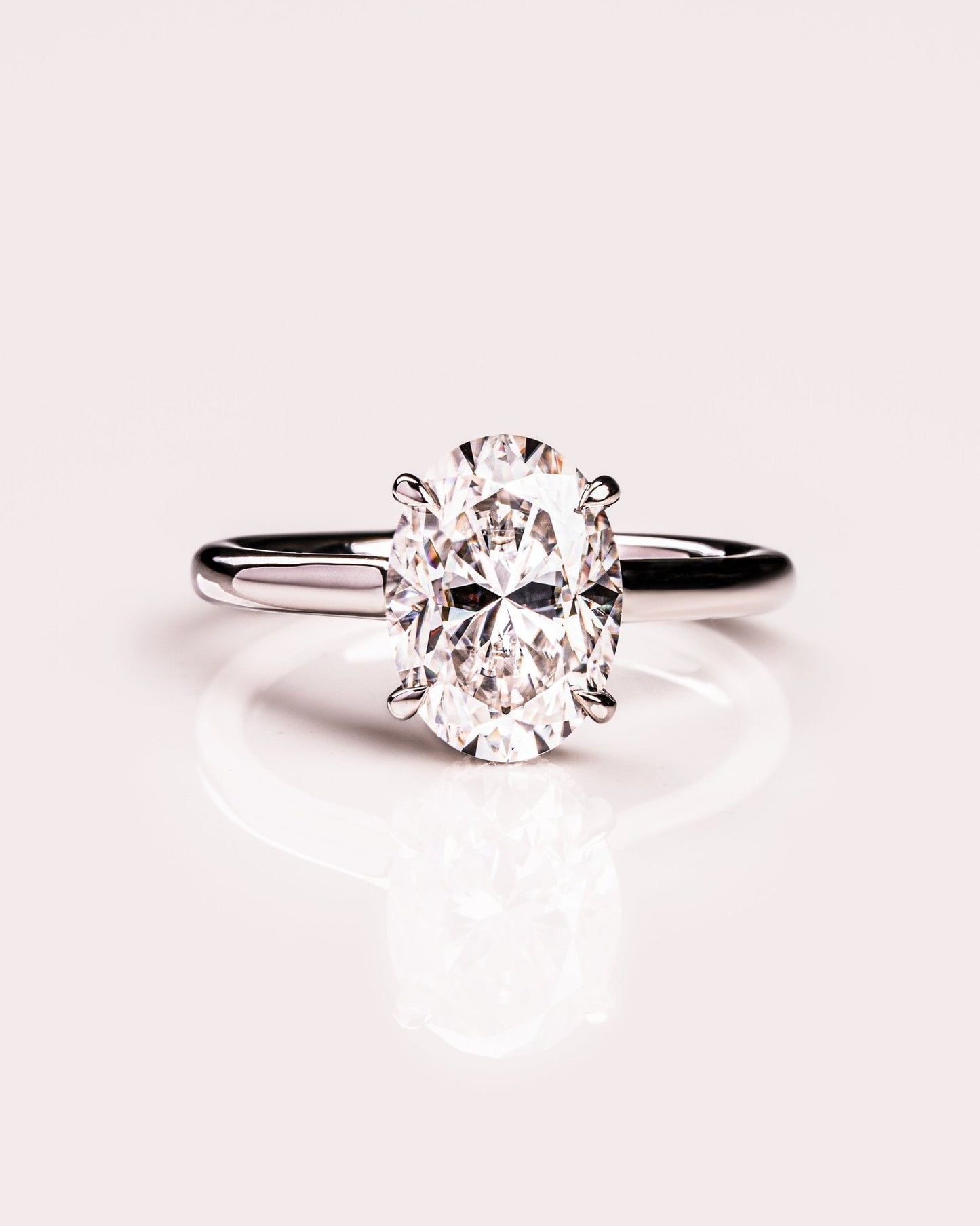 Cushion Hidden Halo Lab Grown Diamond Engagement Ring