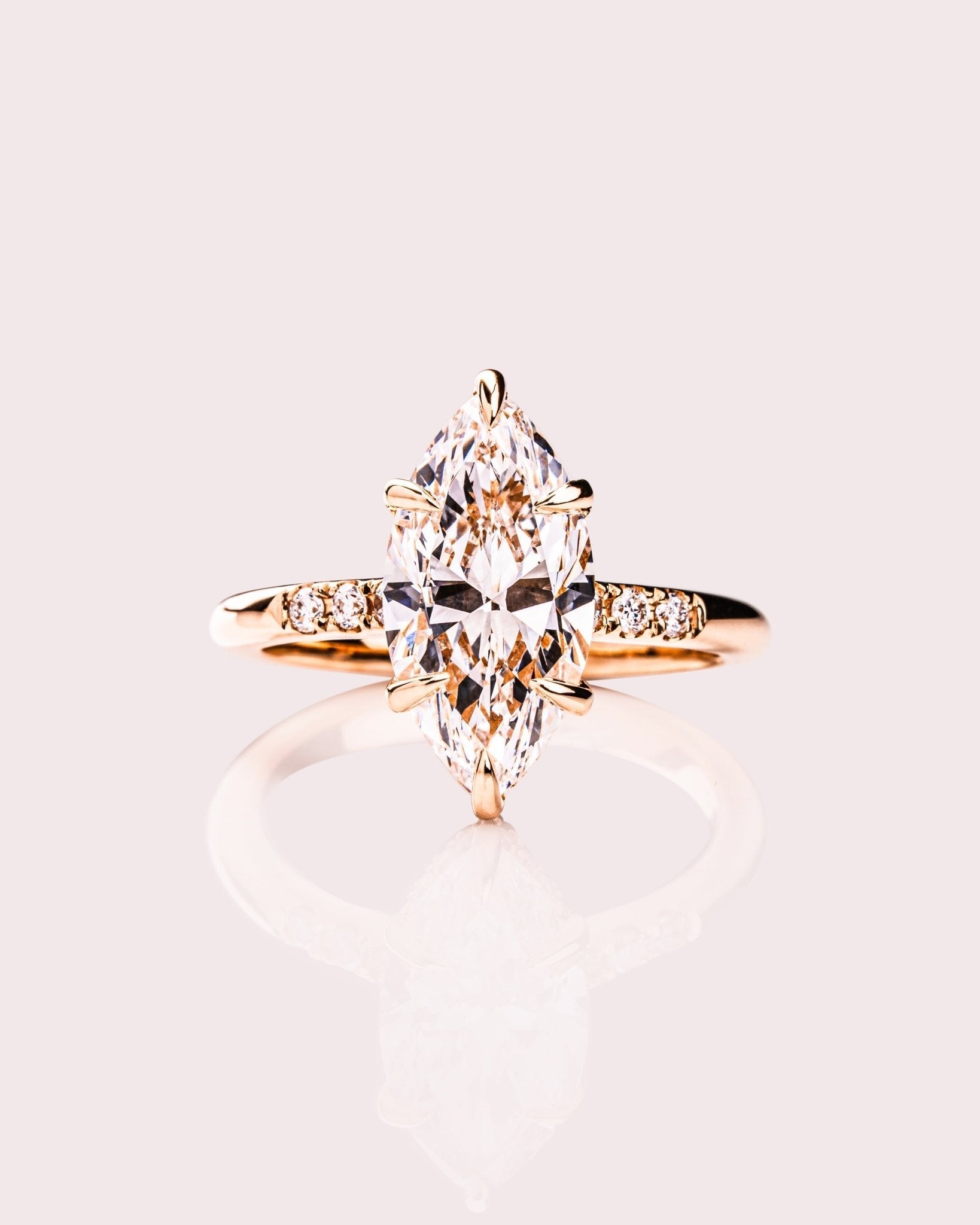 Cushion Hidden Halo Lab Grown Diamond Engagement Ring