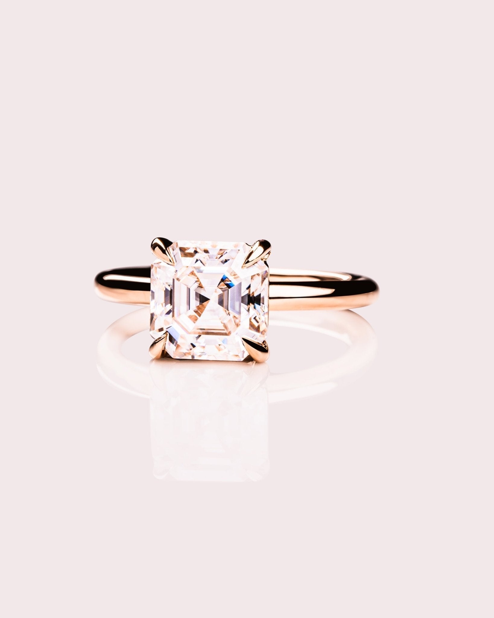 Cushion Hidden Halo Lab Grown Diamond Engagement Ring