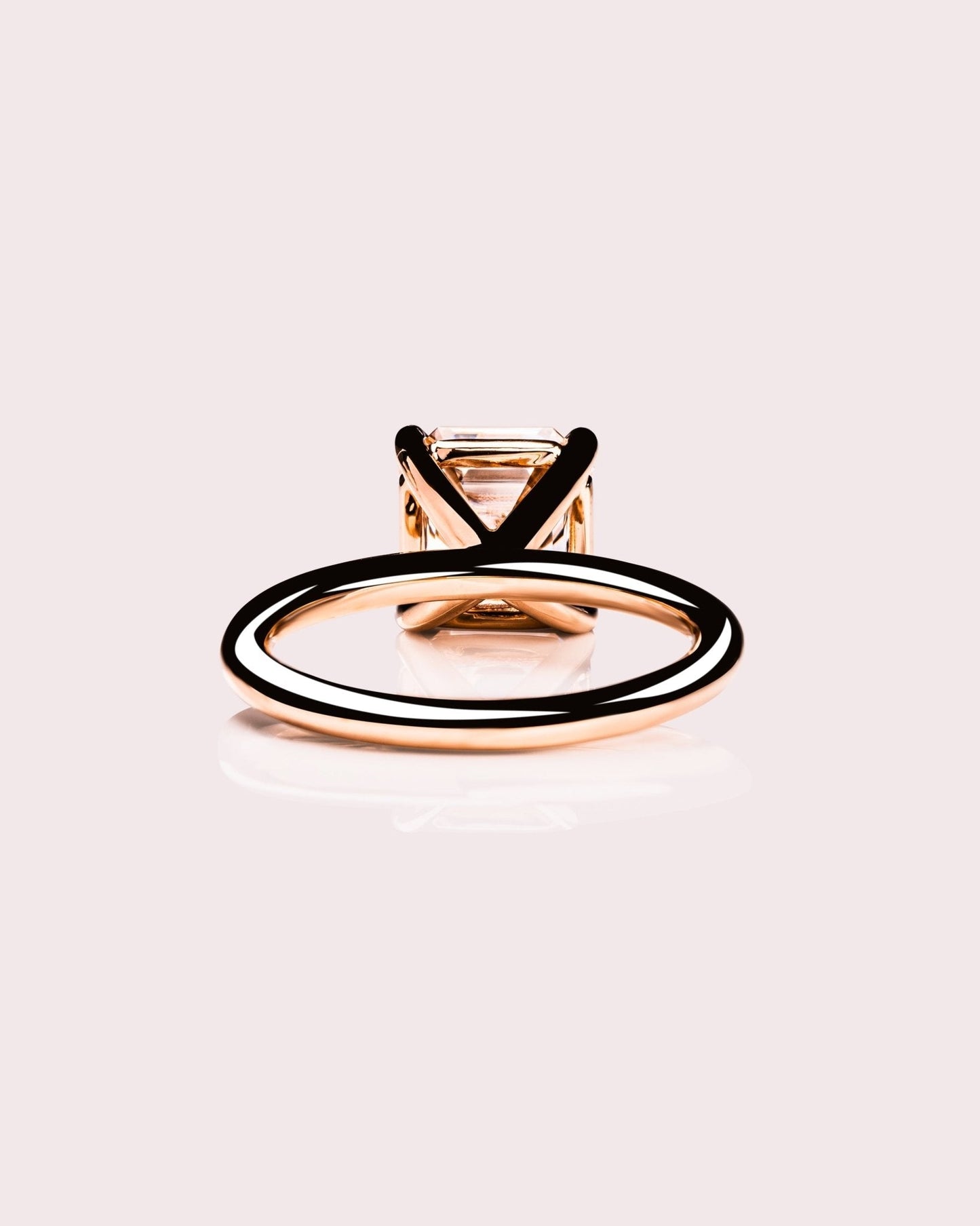 Cushion Hidden Halo Lab Grown Diamond Engagement Ring