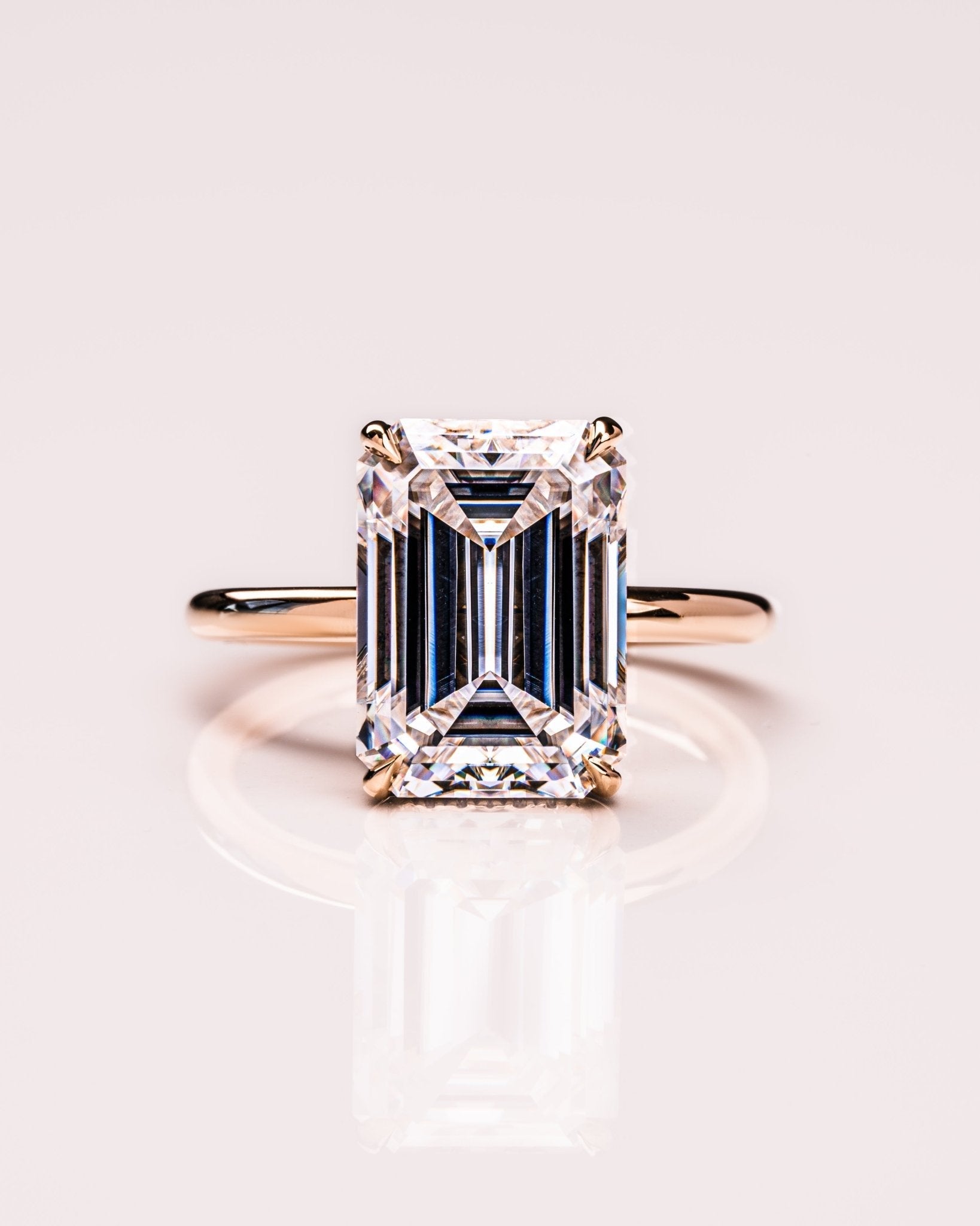 Cushion Hidden Halo Lab Grown Diamond Engagement Ring