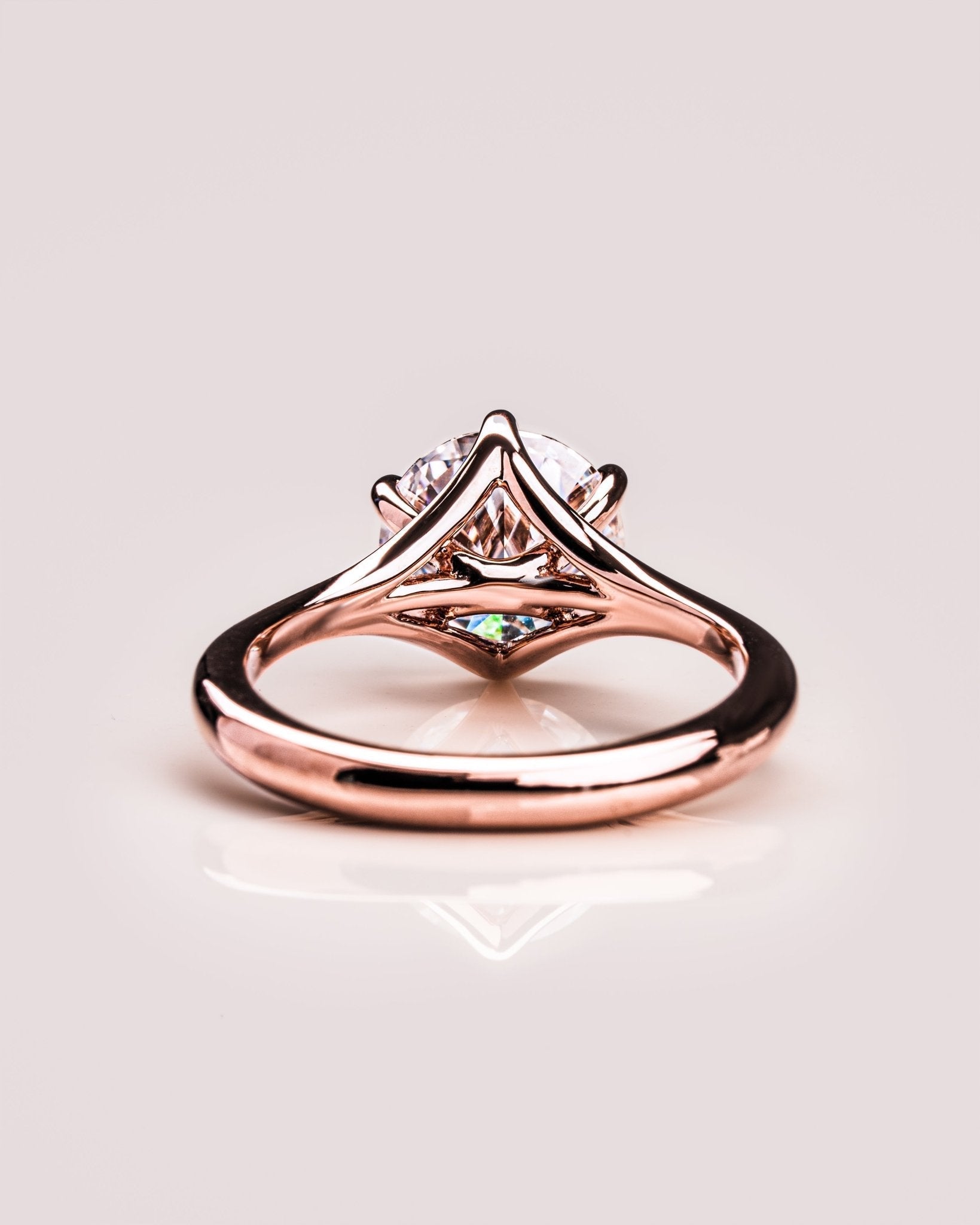 Cushion Hidden Halo Lab Grown Diamond Engagement Ring