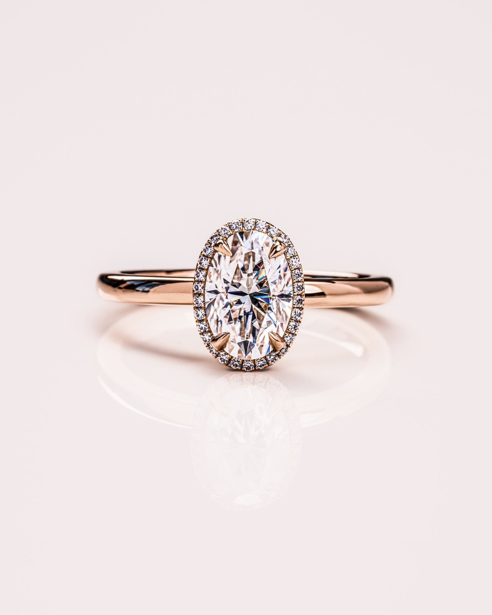 Cushion Hidden Halo Lab Grown Diamond Engagement Ring