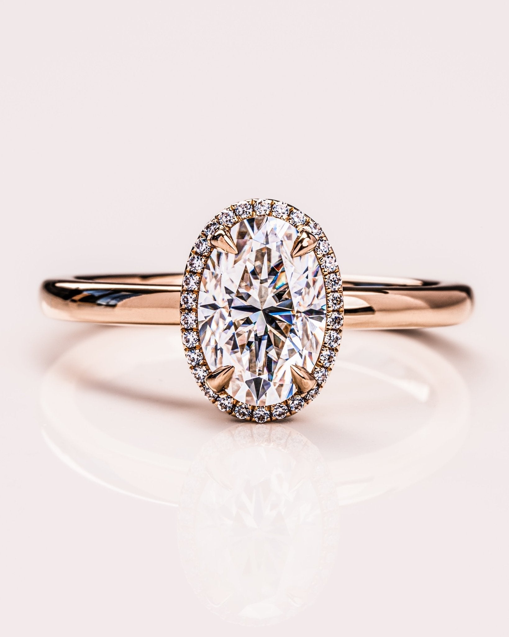 Cushion Hidden Halo Lab Grown Diamond Engagement Ring