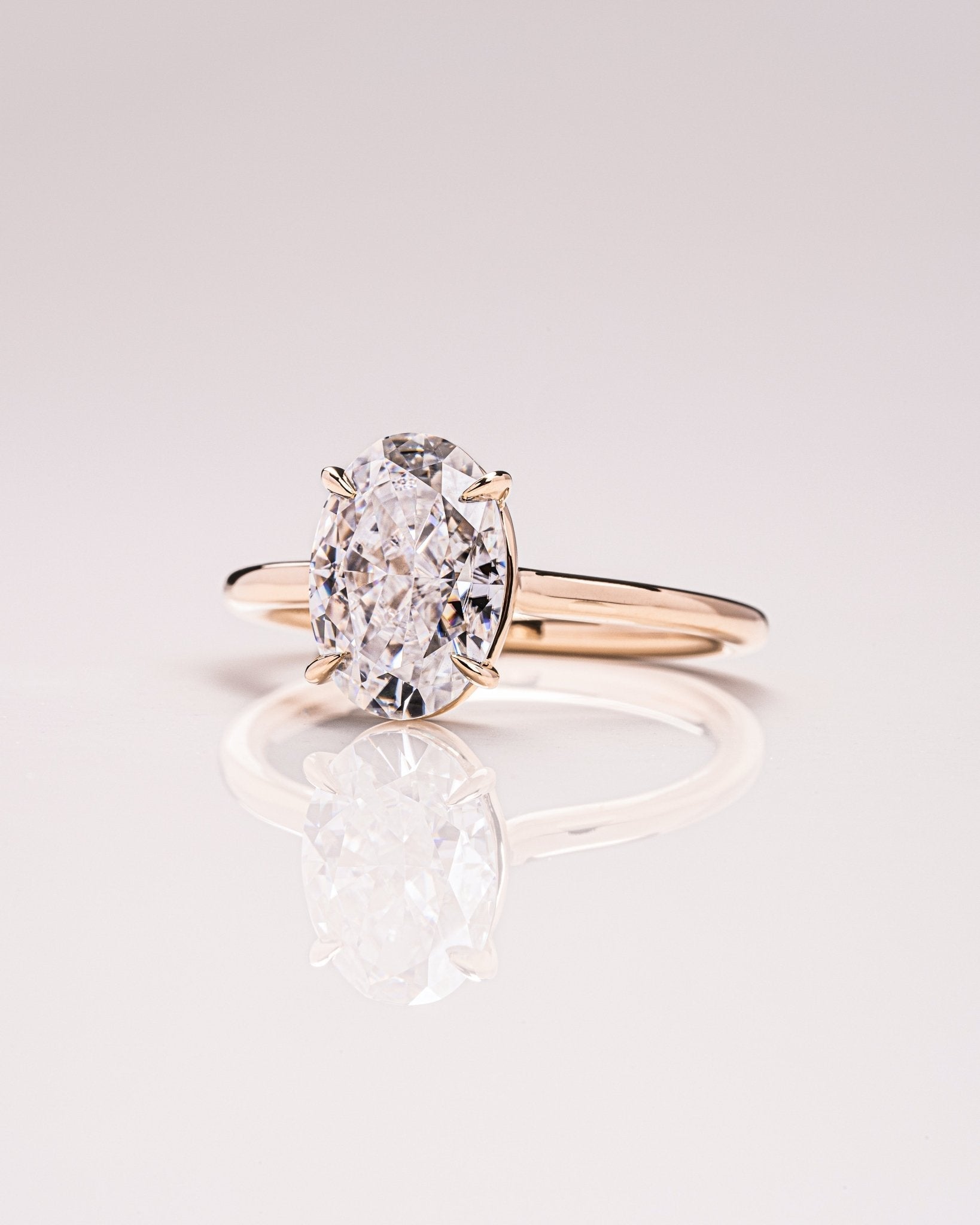 Cushion Hidden Halo Lab Grown Diamond Engagement Ring