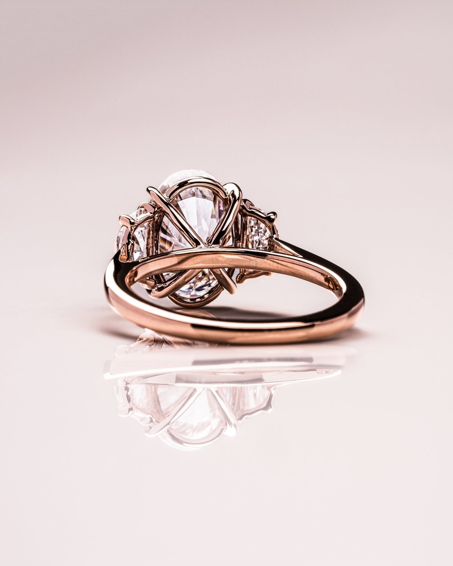 Cushion Hidden Halo Lab Grown Diamond Engagement Ring