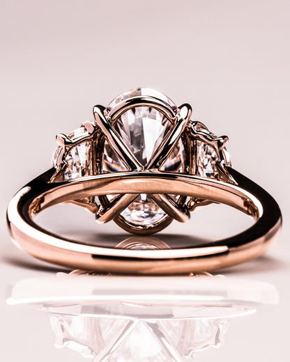 Cushion Hidden Halo Lab Grown Diamond Engagement Ring