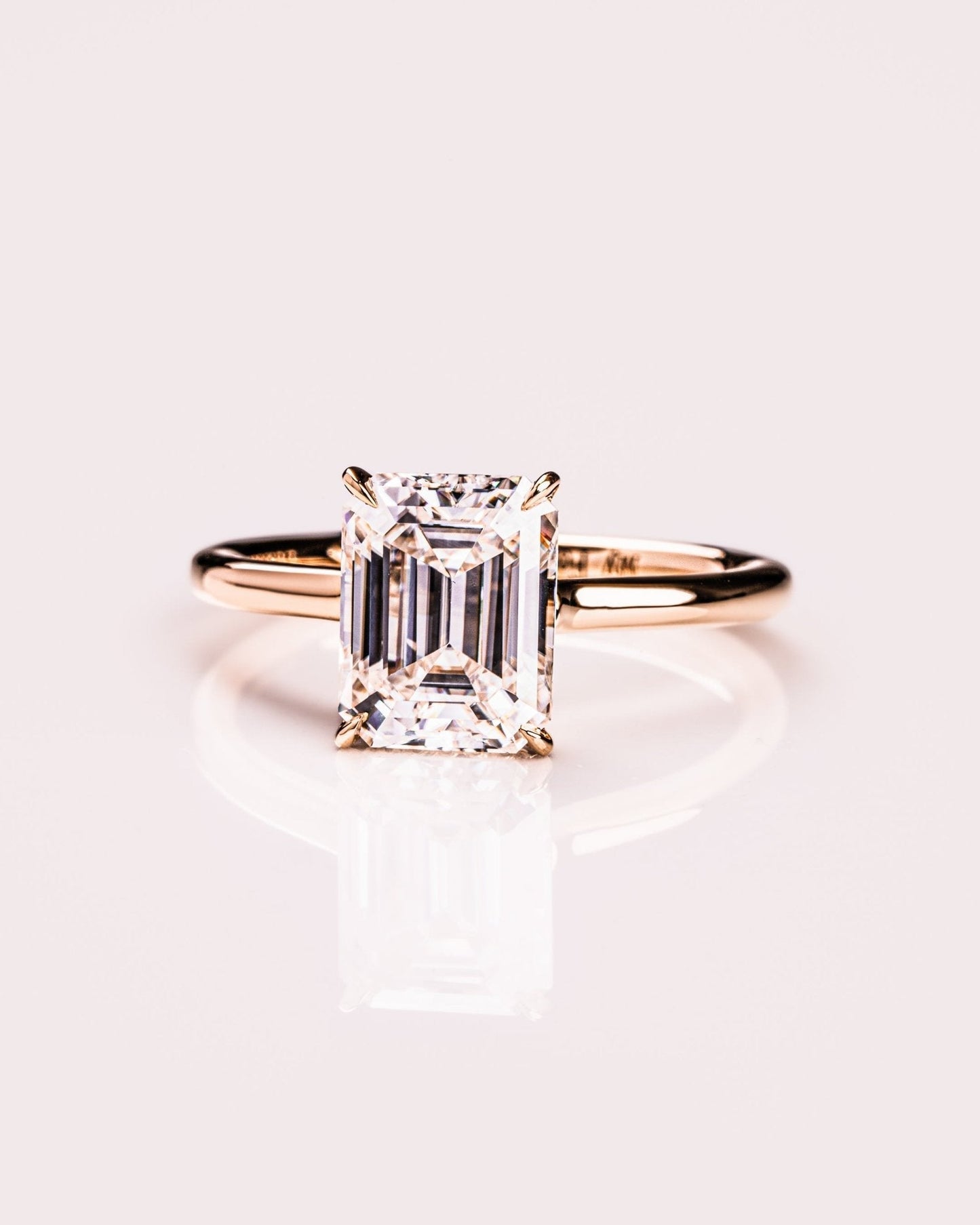 Cushion Hidden Halo Lab Grown Diamond Engagement Ring