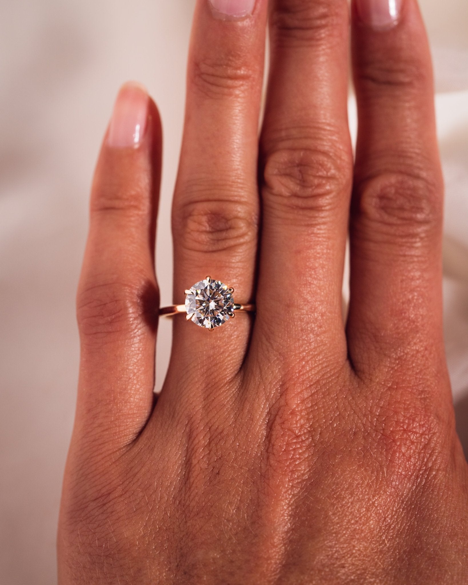Cushion Hidden Halo Lab Grown Diamond Engagement Ring