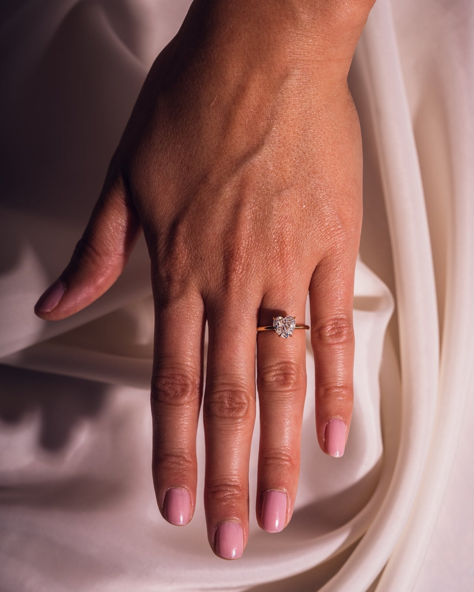 Cushion Hidden Halo Lab Grown Diamond Engagement Ring