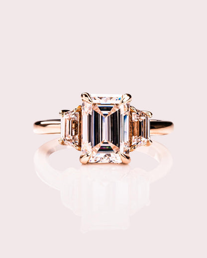 Cushion Hidden Halo Lab Grown Diamond Engagement Ring