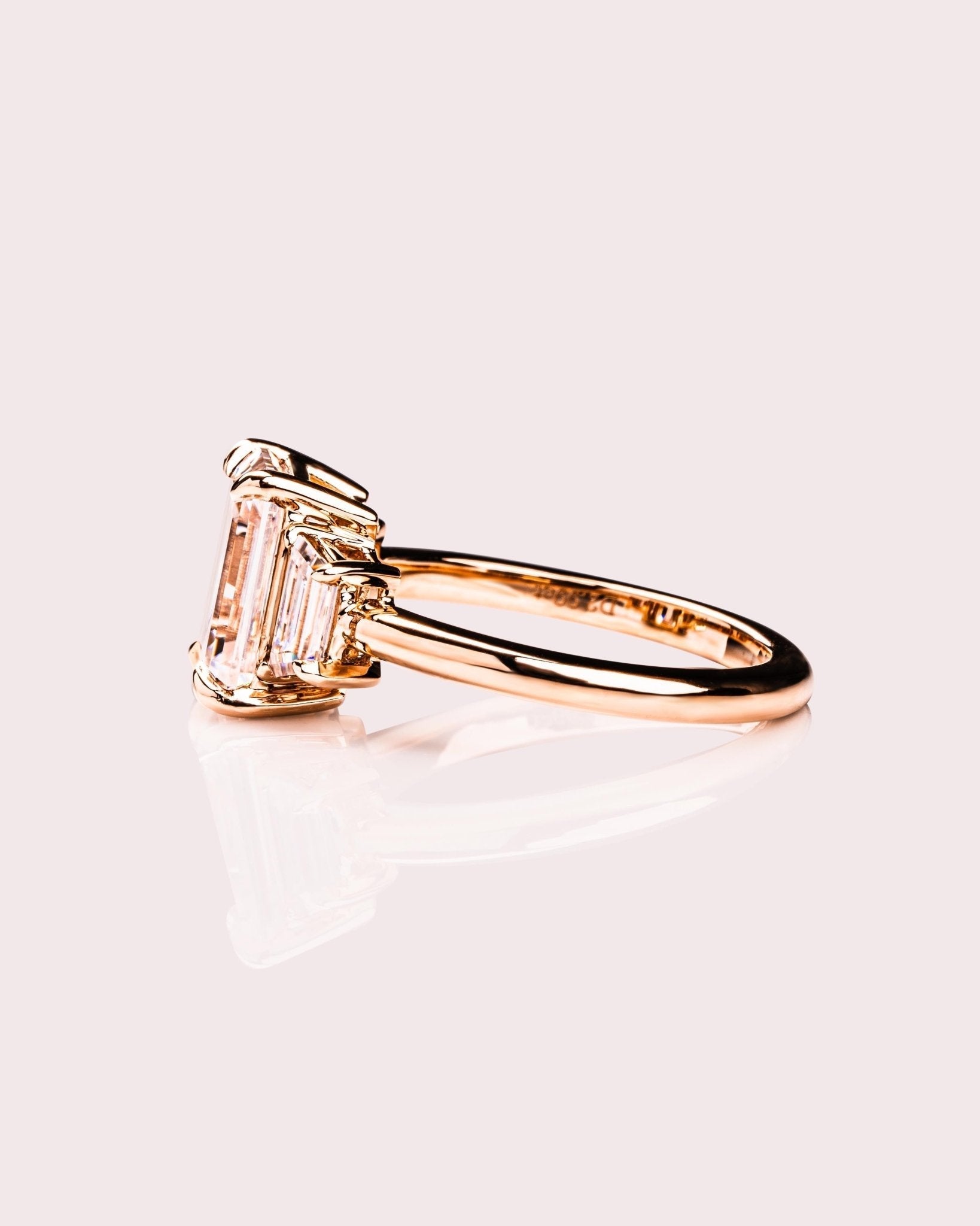 Cushion Hidden Halo Lab Grown Diamond Engagement Ring
