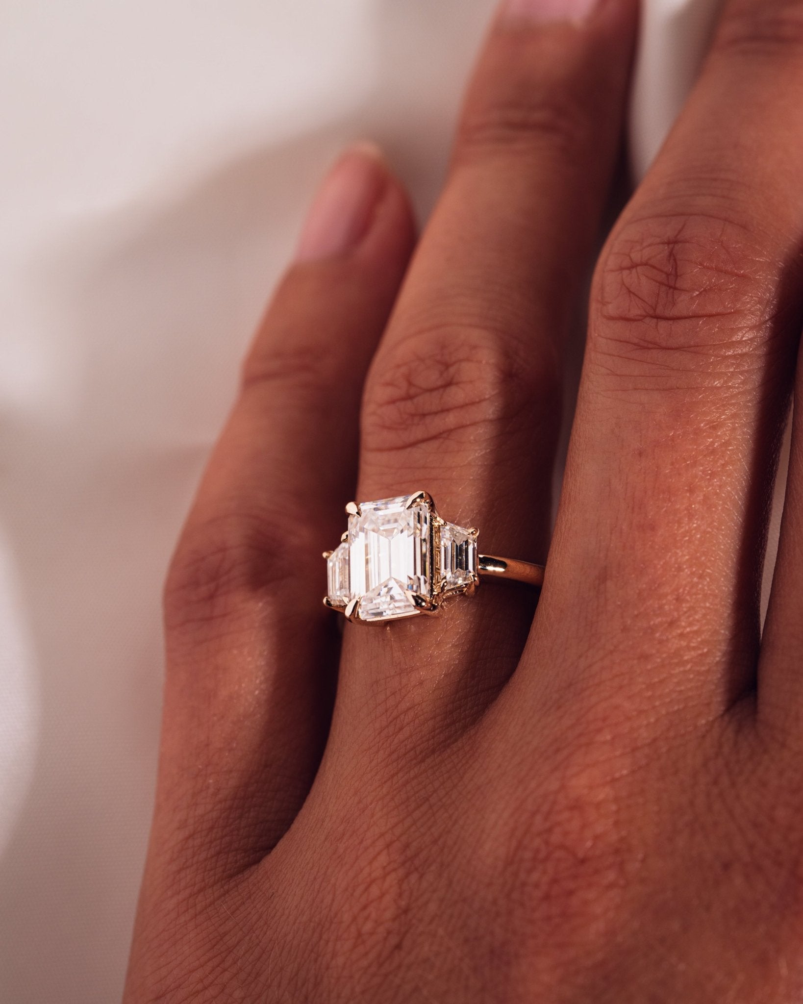 Cushion Hidden Halo Lab Grown Diamond Engagement Ring