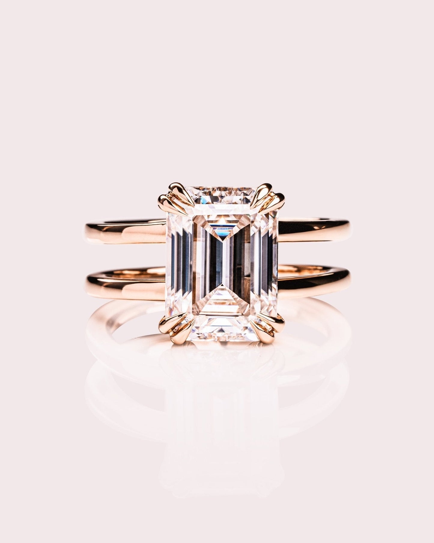 Cushion Hidden Halo Lab Grown Diamond Engagement Ring