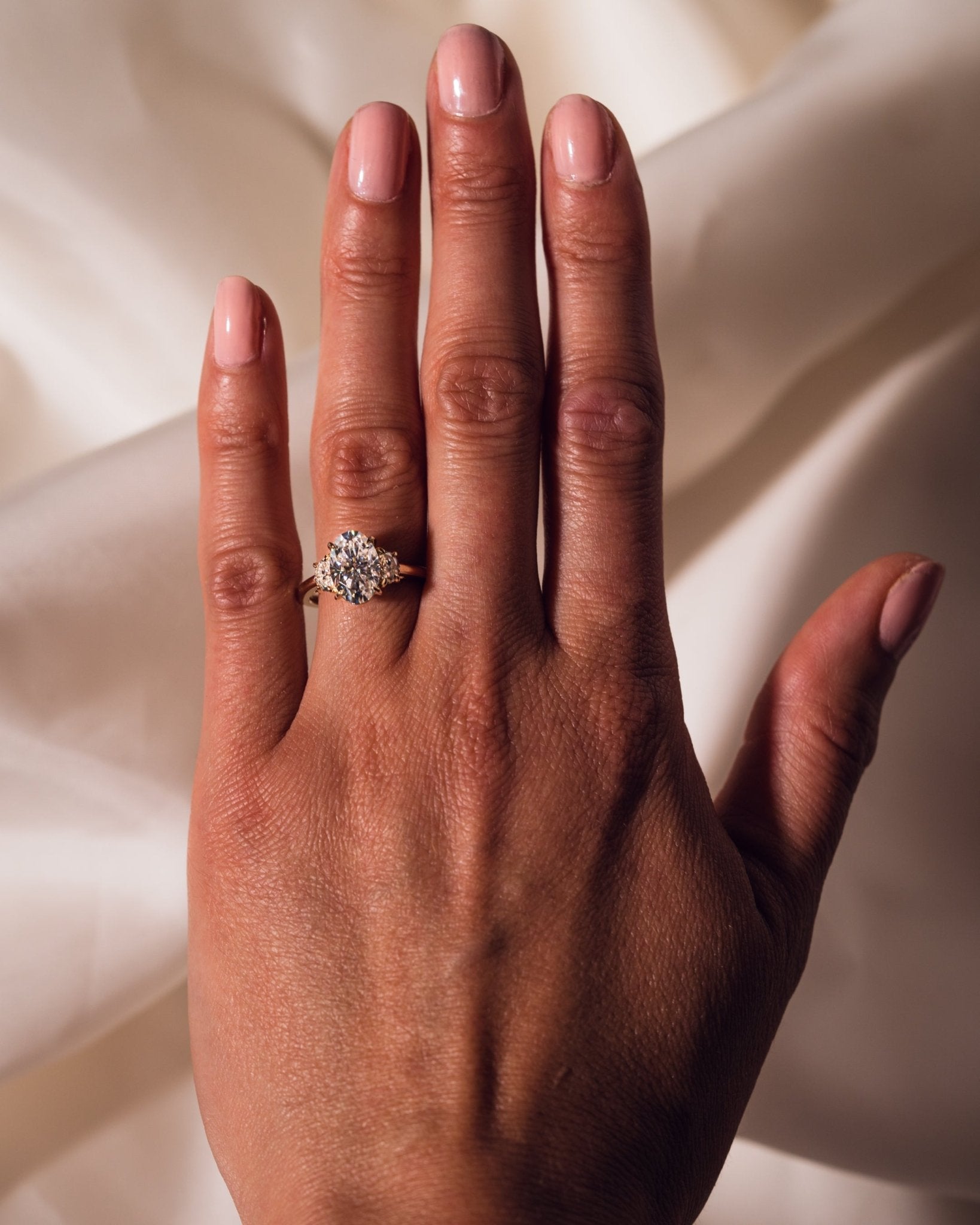 Cushion Hidden Halo Lab Grown Diamond Engagement Ring