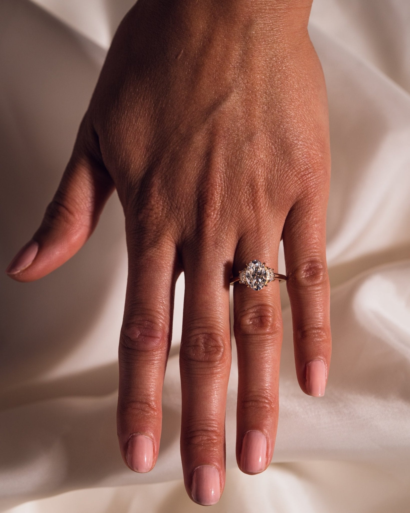 Cushion Hidden Halo Lab Grown Diamond Engagement Ring