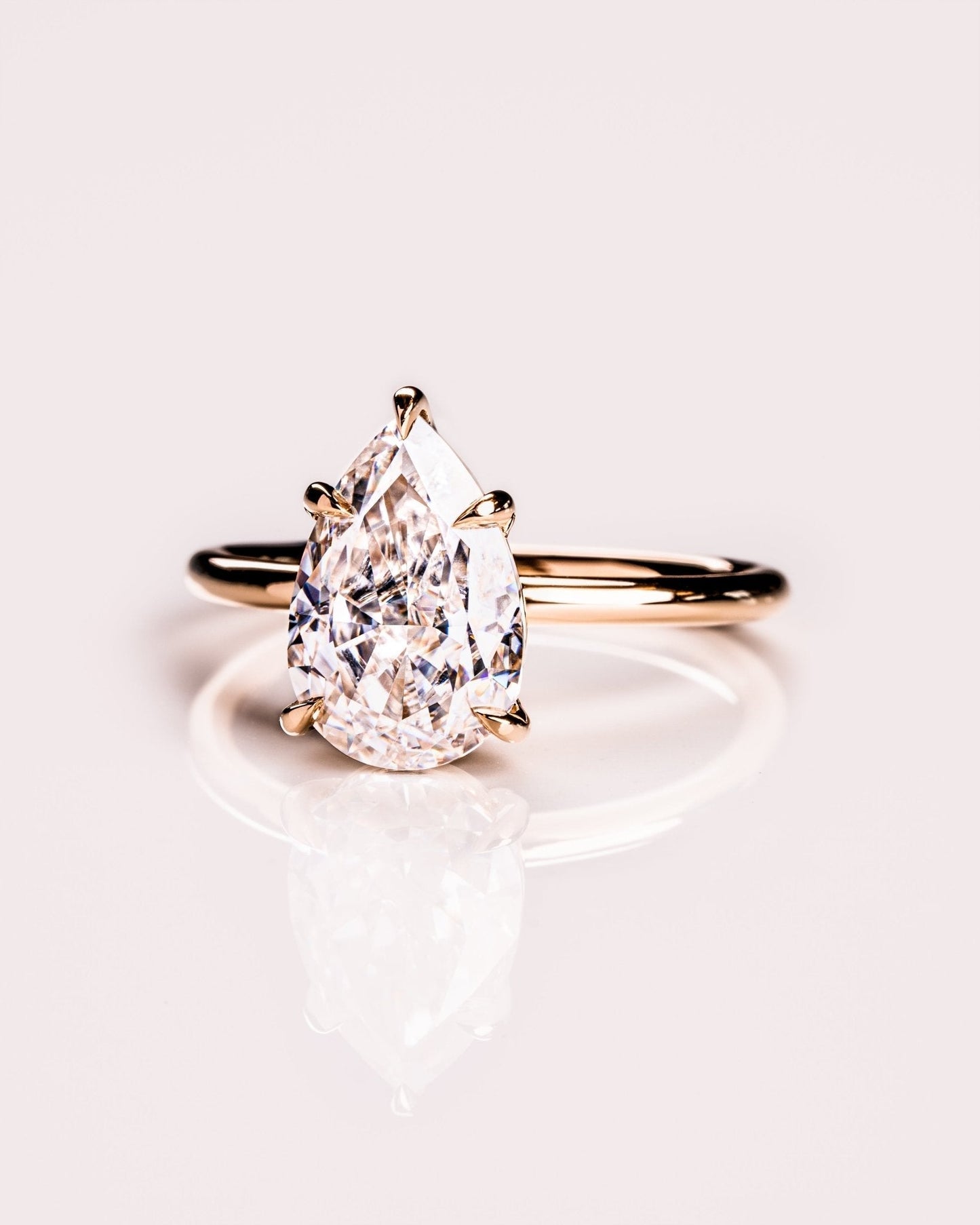 Cushion Hidden Halo Lab Grown Diamond Engagement Ring