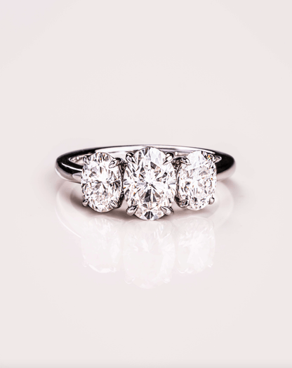 Cushion Hidden Halo Lab Grown Diamond Engagement Ring