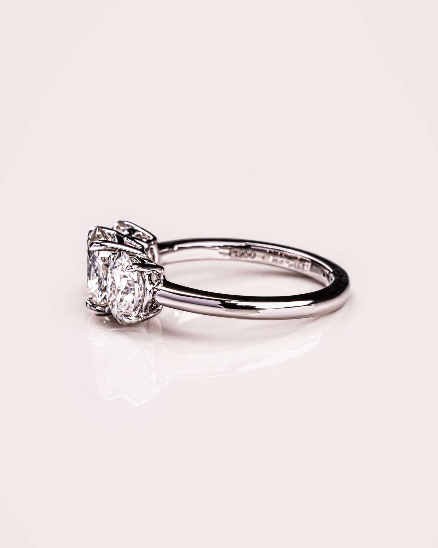 Cushion Hidden Halo Lab Grown Diamond Engagement Ring