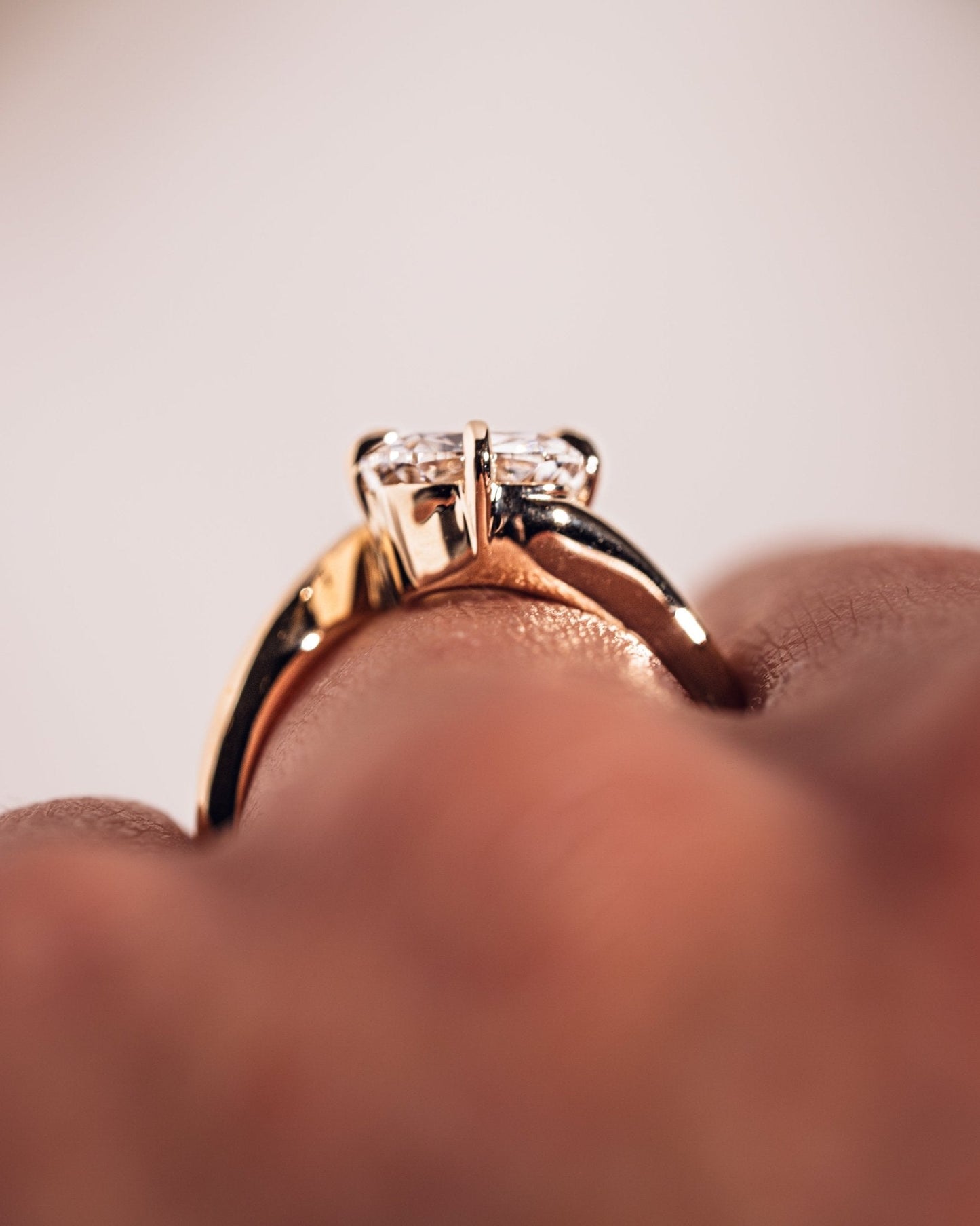 Cushion Hidden Halo Lab Grown Diamond Engagement Ring