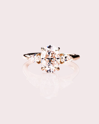 Cushion Hidden Halo Lab Grown Diamond Engagement Ring