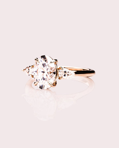 Cushion Hidden Halo Lab Grown Diamond Engagement Ring