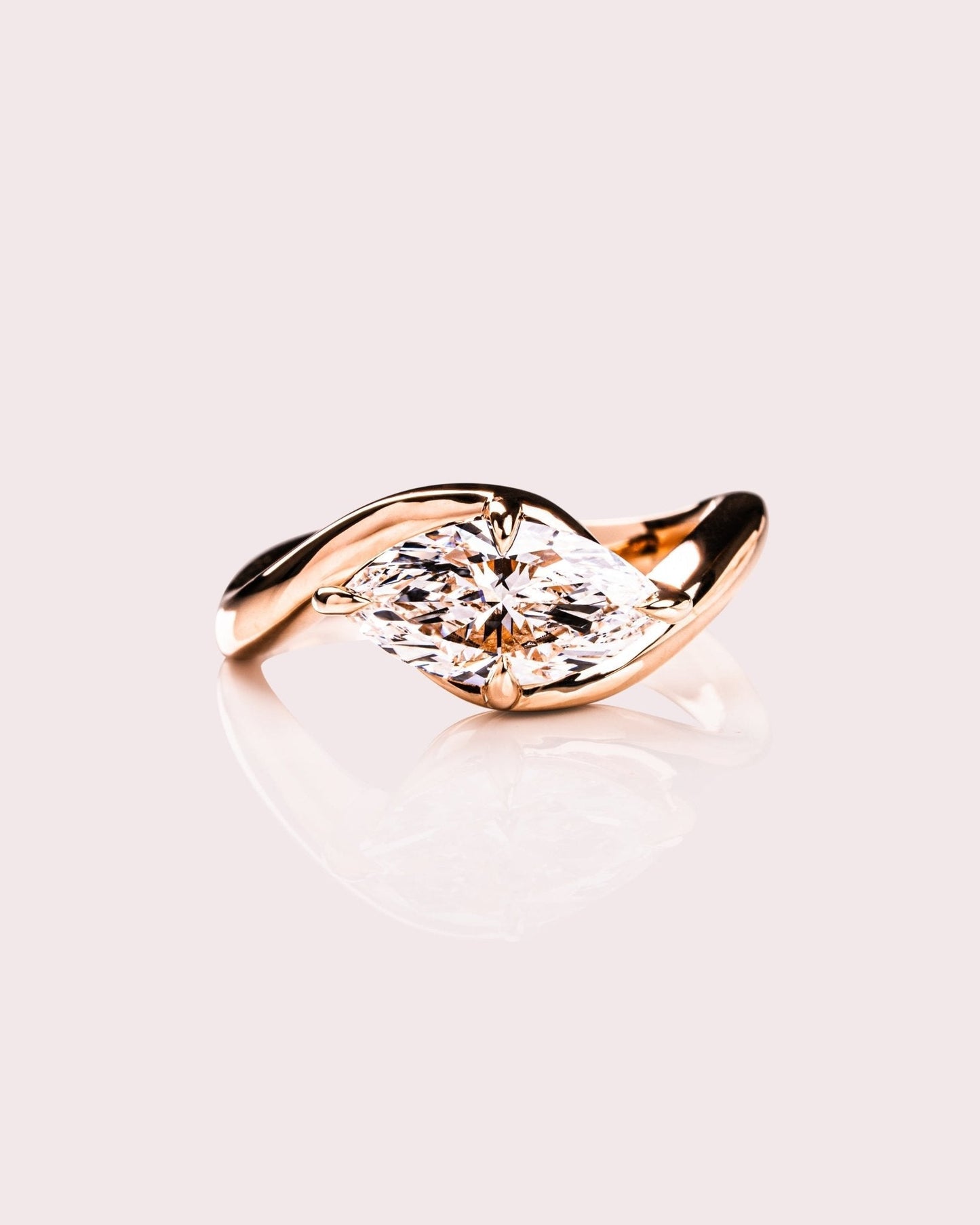 Cushion Hidden Halo Lab Grown Diamond Engagement Ring