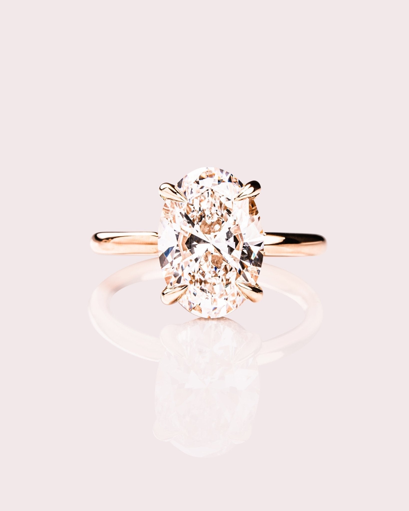 Cushion Hidden Halo Lab Grown Diamond Engagement Ring