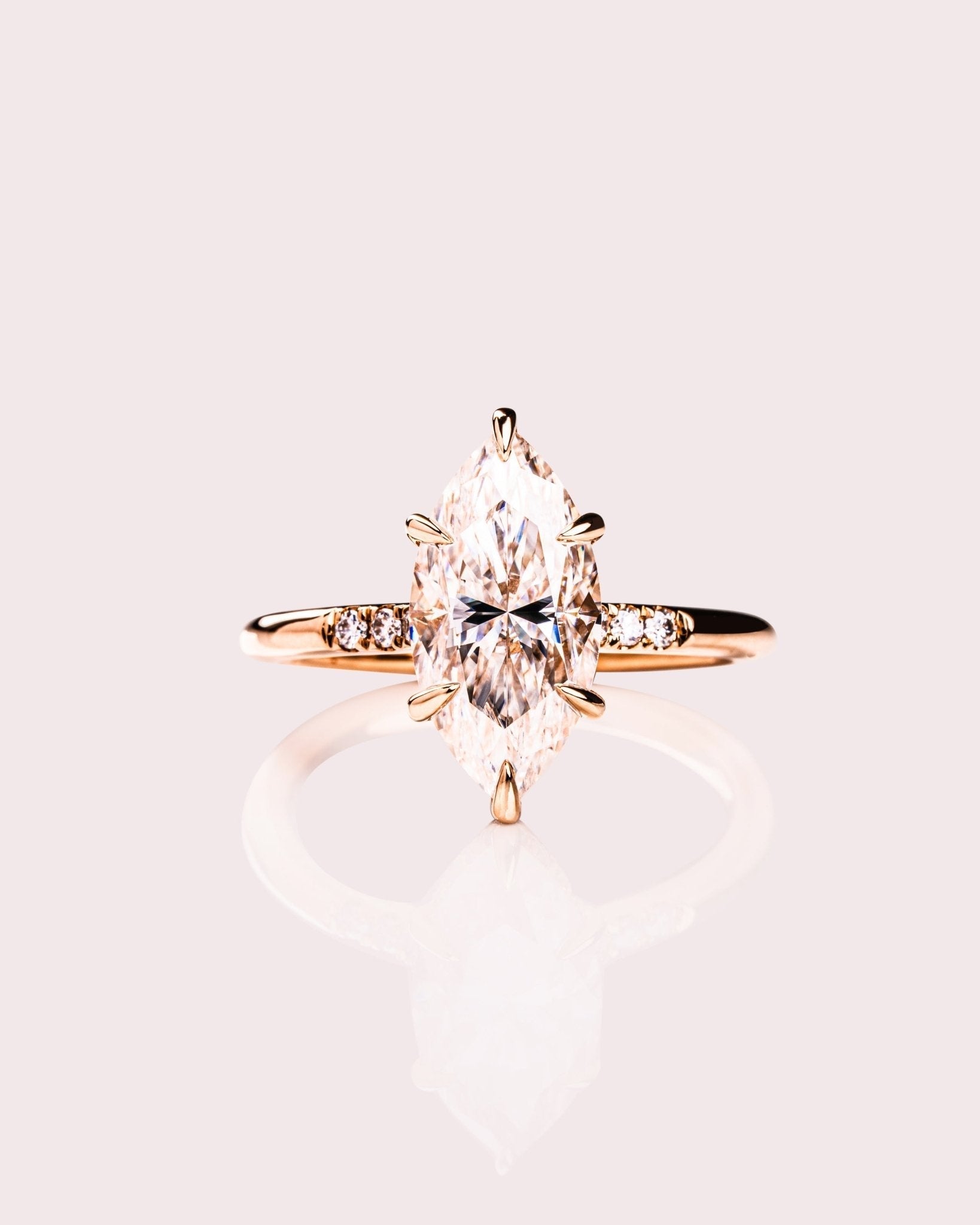 Cushion Hidden Halo Lab Grown Diamond Engagement Ring