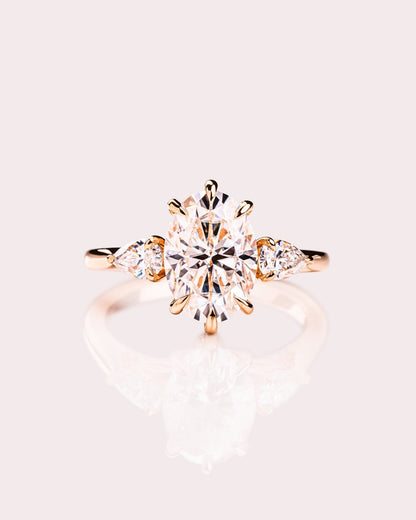 Cushion Hidden Halo Lab Grown Diamond Engagement Ring