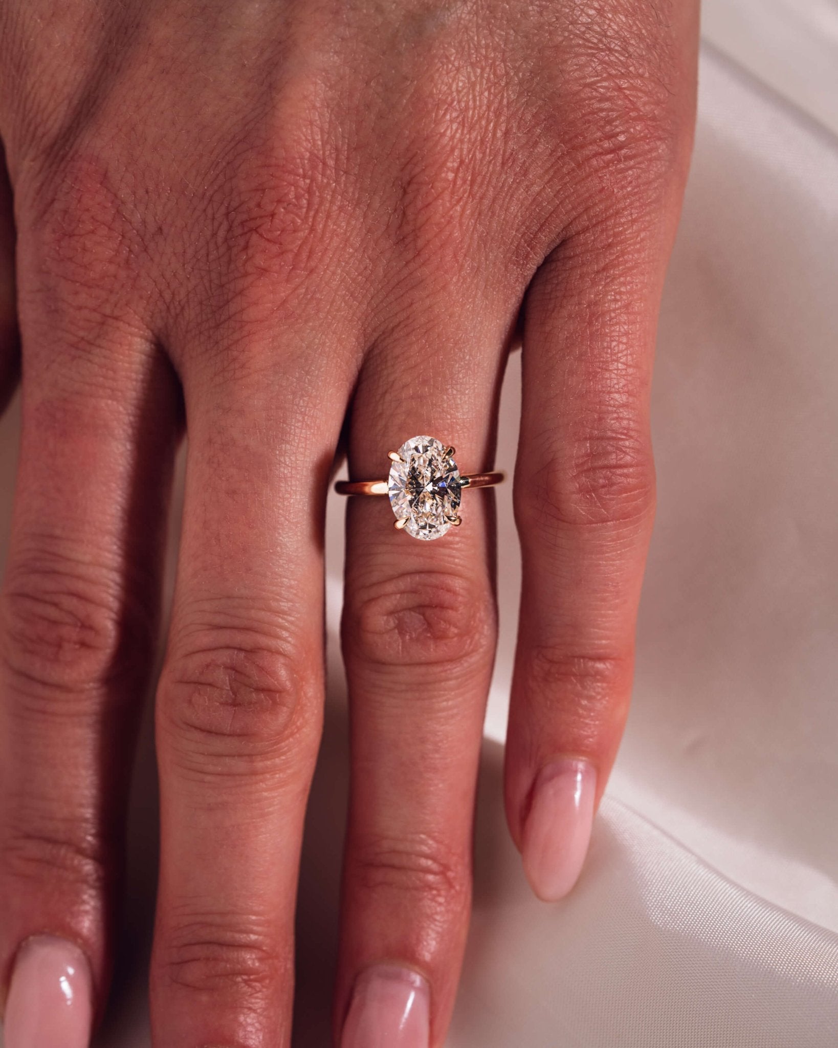 Cushion Hidden Halo Lab Grown Diamond Engagement Ring