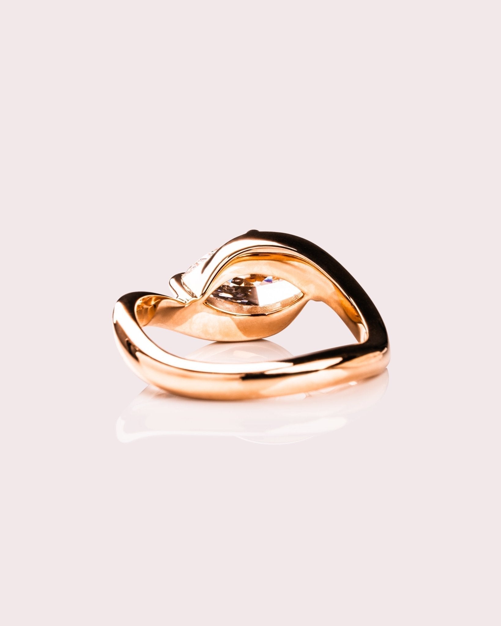Cushion Hidden Halo Lab Grown Diamond Engagement Ring
