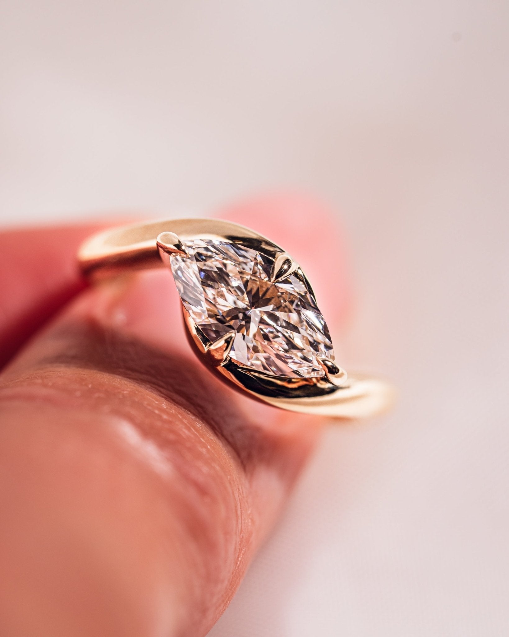 Cushion Hidden Halo Lab Grown Diamond Engagement Ring