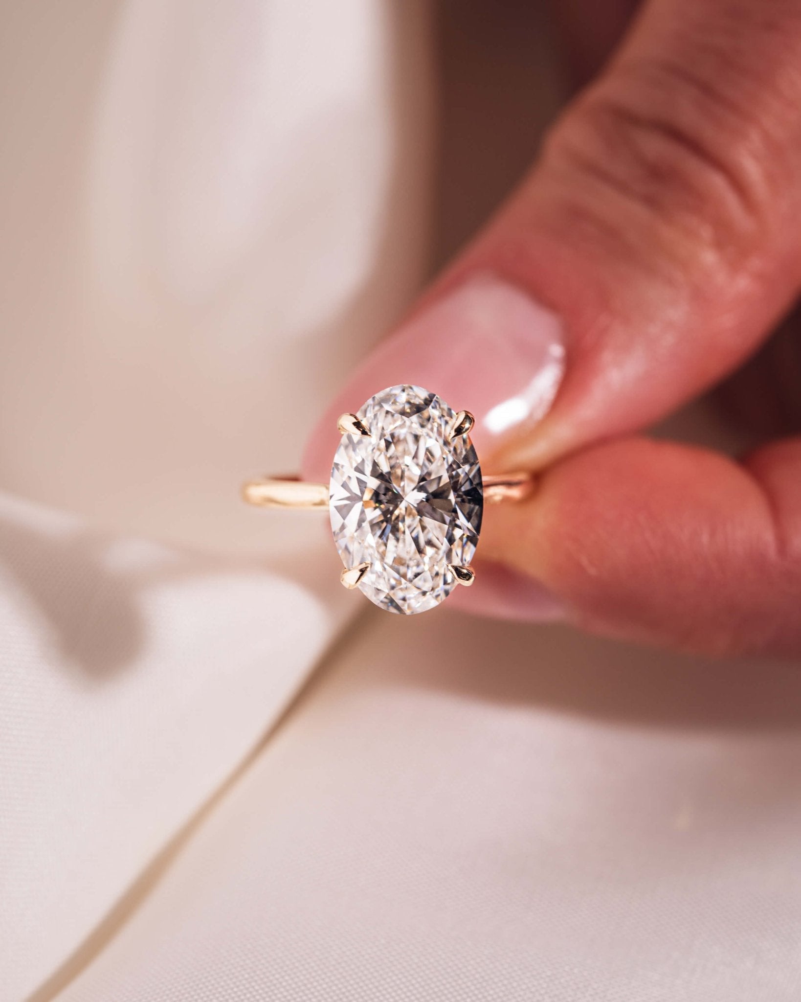 Cushion Hidden Halo Lab Grown Diamond Engagement Ring