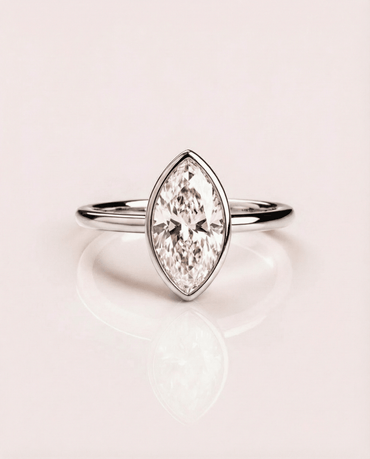 Cushion Hidden Halo Lab Grown Diamond Engagement Ring