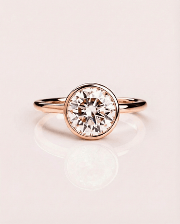 Cushion Hidden Halo Lab Grown Diamond Engagement Ring