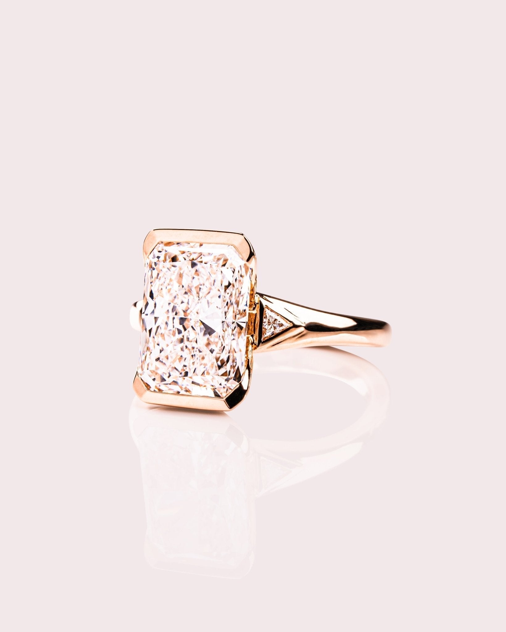 Cushion Hidden Halo Lab Grown Diamond Engagement Ring