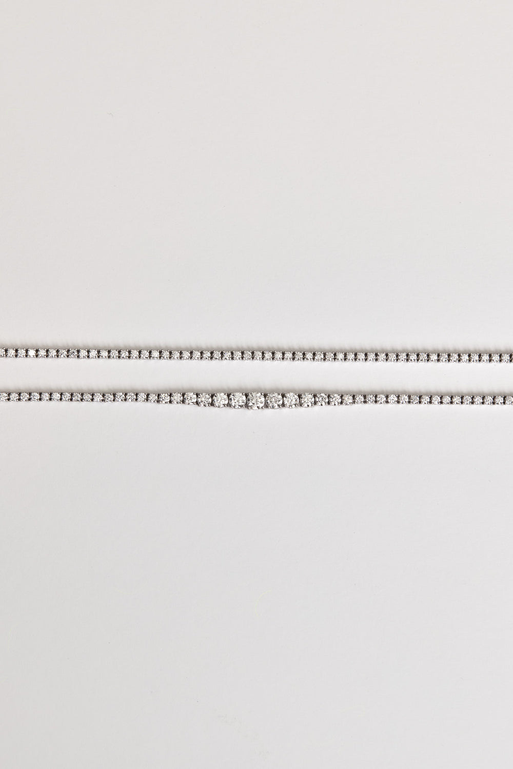 6 TCW Round Lab Grown Diamond Tennis Necklace