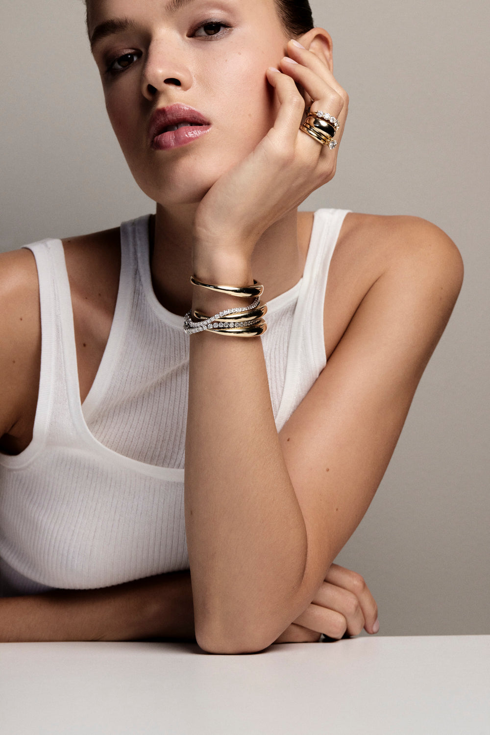 5 TCW Round Stones Lab Grown Diamond Tennis Bracelet