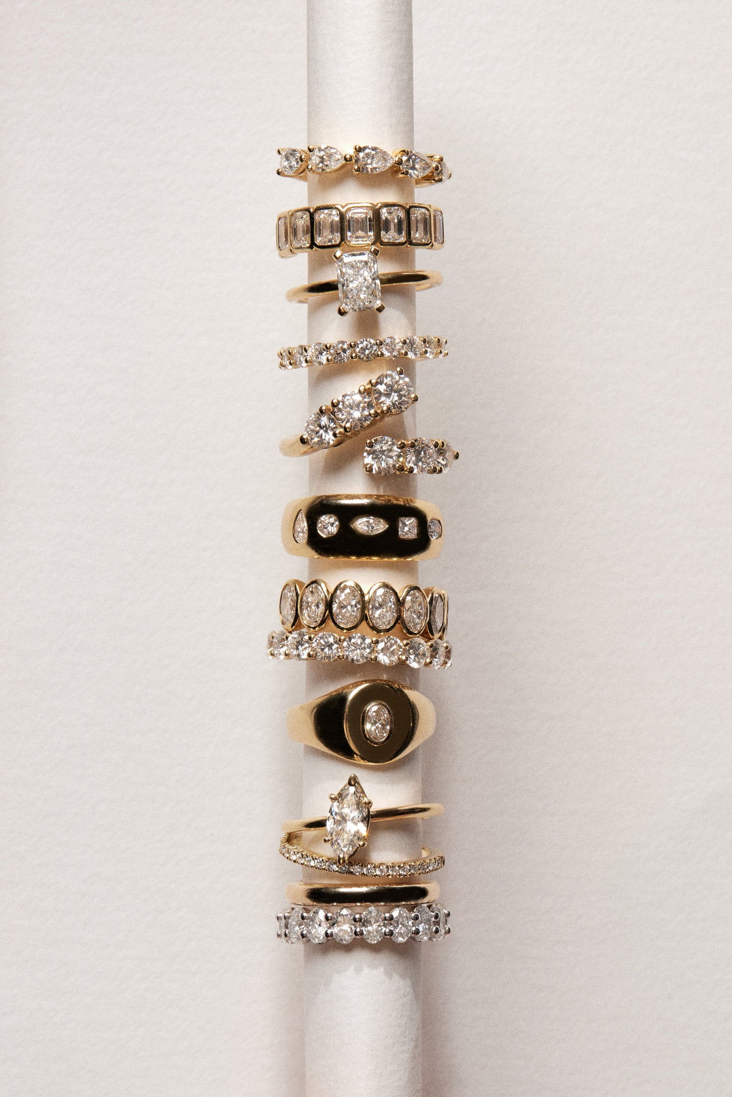 0.25 TCW Round Shaped Half Eternity Lab Grown Diamond Wedding Band