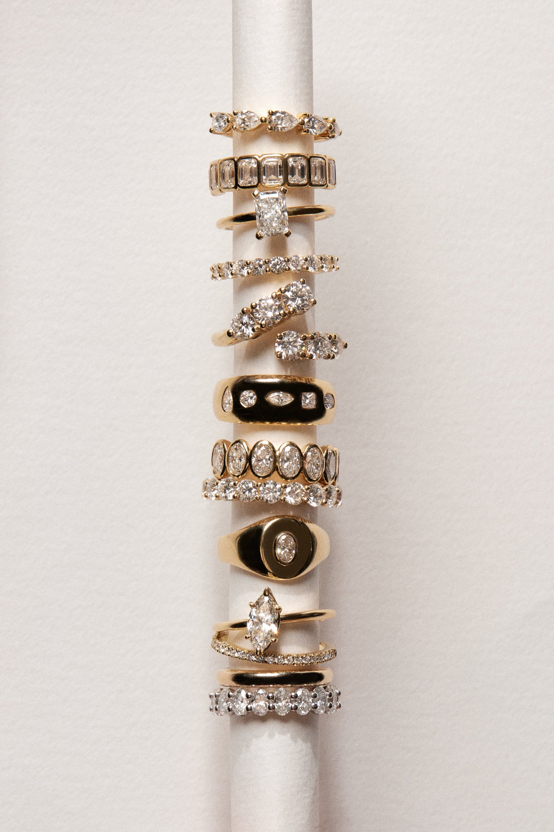 0.25 TCW Round Shaped Half Eternity Lab Grown Diamond Wedding Band