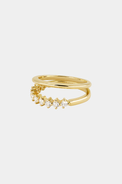 0.25 TCW Round Shaped Half Eternity Lab Grown Diamond Wedding Band