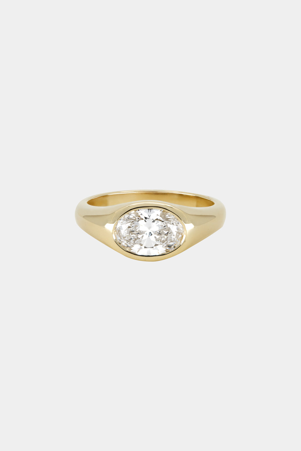 Marquise Shaped Three Stone Lab Grown Diamond Engagement Ring