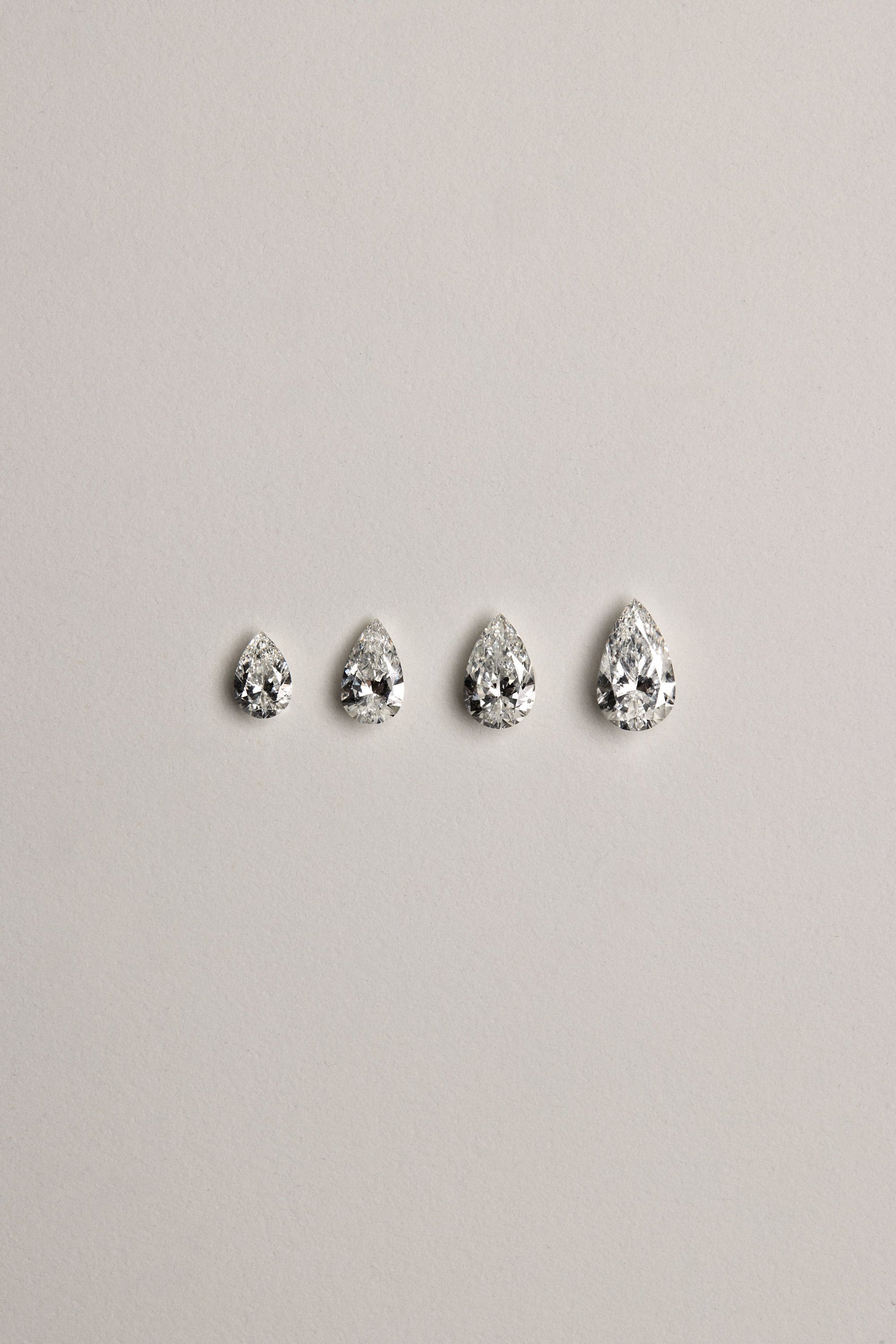 Marquise Shaped Three Stone Lab Grown Diamond Engagement Ring