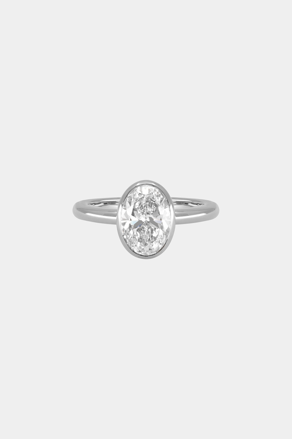 Marquise Shaped Three Stone Lab Grown Diamond Engagement Ring